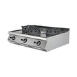 Gas-Wok 3 Brenner, 54 kW, Piezozündung, 1200×730×300 mm, Serie 700 – Produktbild
