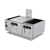 Gasbackofen unterbaufähig, 6,46 kW, 2x GN 2/1, 1200×620×550 mm, Serie 700 – Produktbild