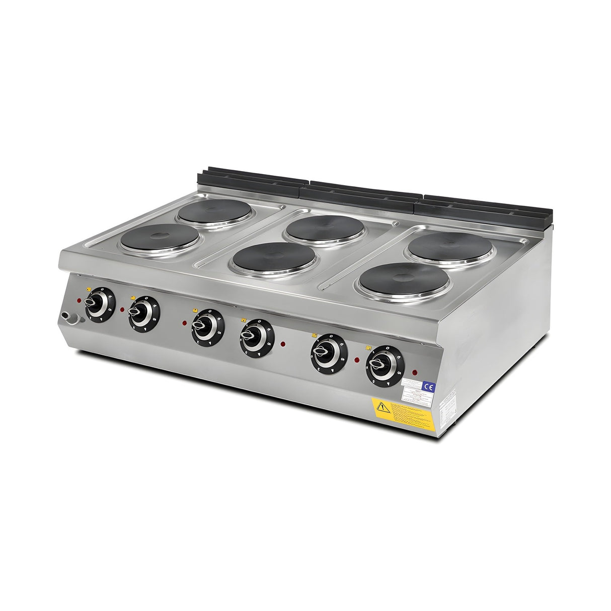 Elektroherd 6 Kochplatten, 12 kW, 400V, 1200×730×300 mm, Serie 700 – Produktbild