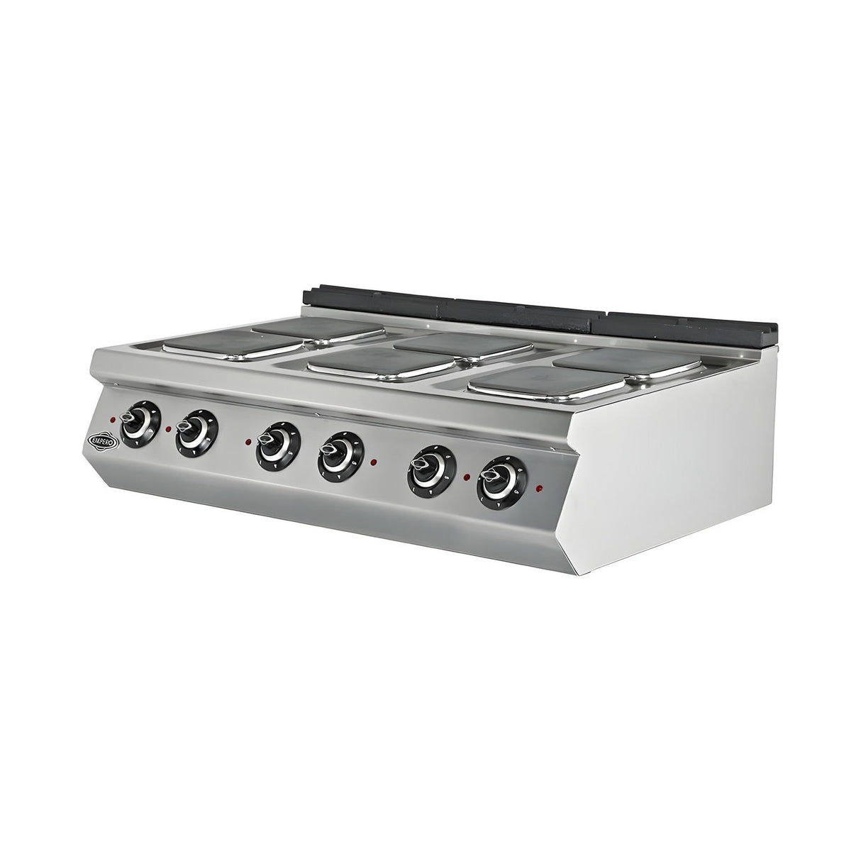 Elektroherd 6 Kochplatten, 13,5 kW, 400V, 1200×730×300 mm, Serie 700 – Produktbild