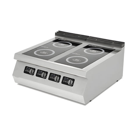 Induktionsherd 2 Kochzonen, 12 kW, 400V, 800×730×300 mm, Serie 700 – Produktbild