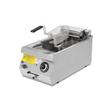 Friggitrice elettrica 14 litri, 400V, con rubinetto di scarico, 400×730×300 mm, serie 700