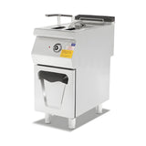 Elektro-Fritteuse 14 Liter mit Unterschrank, 10,5 kW, 400V, 400×730×850 mm, Serie 700 – Produktbild