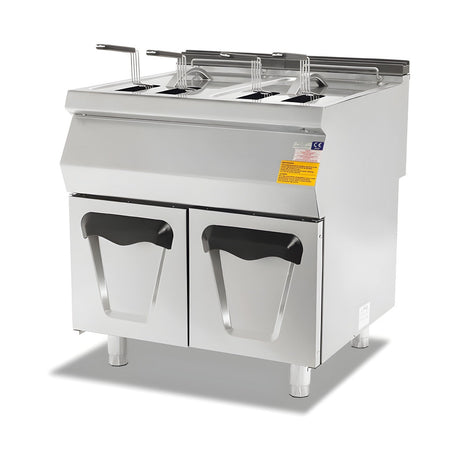 Gasfritteuse 2x 16 Liter mit Unterschrank, 34,82 kW, 800×730×850 mm, Serie 700 – Produktbild