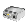 Gas-Grillplatte glatt und gerillt, 17,34 kW, 2 Heizzonen, 800×730×300 mm, Serie 700 – Produktbild