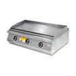 Elektro-Grillplatte gerillt verchromt, 12,6 kW, 2 Heizzonen, 400V, 1200×730×300 mm, Serie 700 – Produktbild