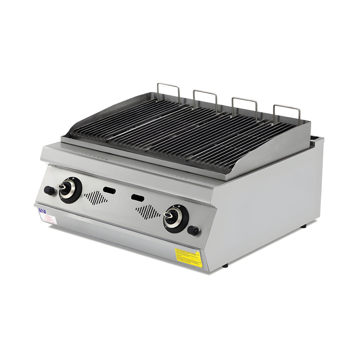 Gas-Dampfgrill, 11,6 kW, 2 Heizzonen, Gusseisenplatte, 800×730×300 mm, Serie 700 – Produktbild