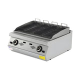 Gas-Dampfgrill, 11,6 kW, 2 Heizzonen, Gusseisenplatte, 800×730×300 mm, Serie 700 – Produktbild