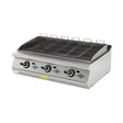 Gas-Dampfgrill, 17,4 kW, 2 Heizzonen, Gusseisenplatte, 1200×730×300 mm, Serie 700 – Produktbild