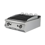 Gas-Lavasteingrill, 17,34 kW, 2 Heizzonen, Piezozündung, 800×730×300 mm, Serie 700 – Produktbild