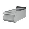 Arbeitsplatte 1/2 Modul, Edelstahl, 400×730×300 mm, Serie 700 – Produktbild