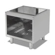 Unterbauschrank offen ohne Tür, Edelstahl, 800×620×550 mm, Serie 700 – Produktbild