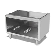 Unterbauschrank offen, Edelstahl, 1200×620×550 mm, Serie 700 – Produktbild