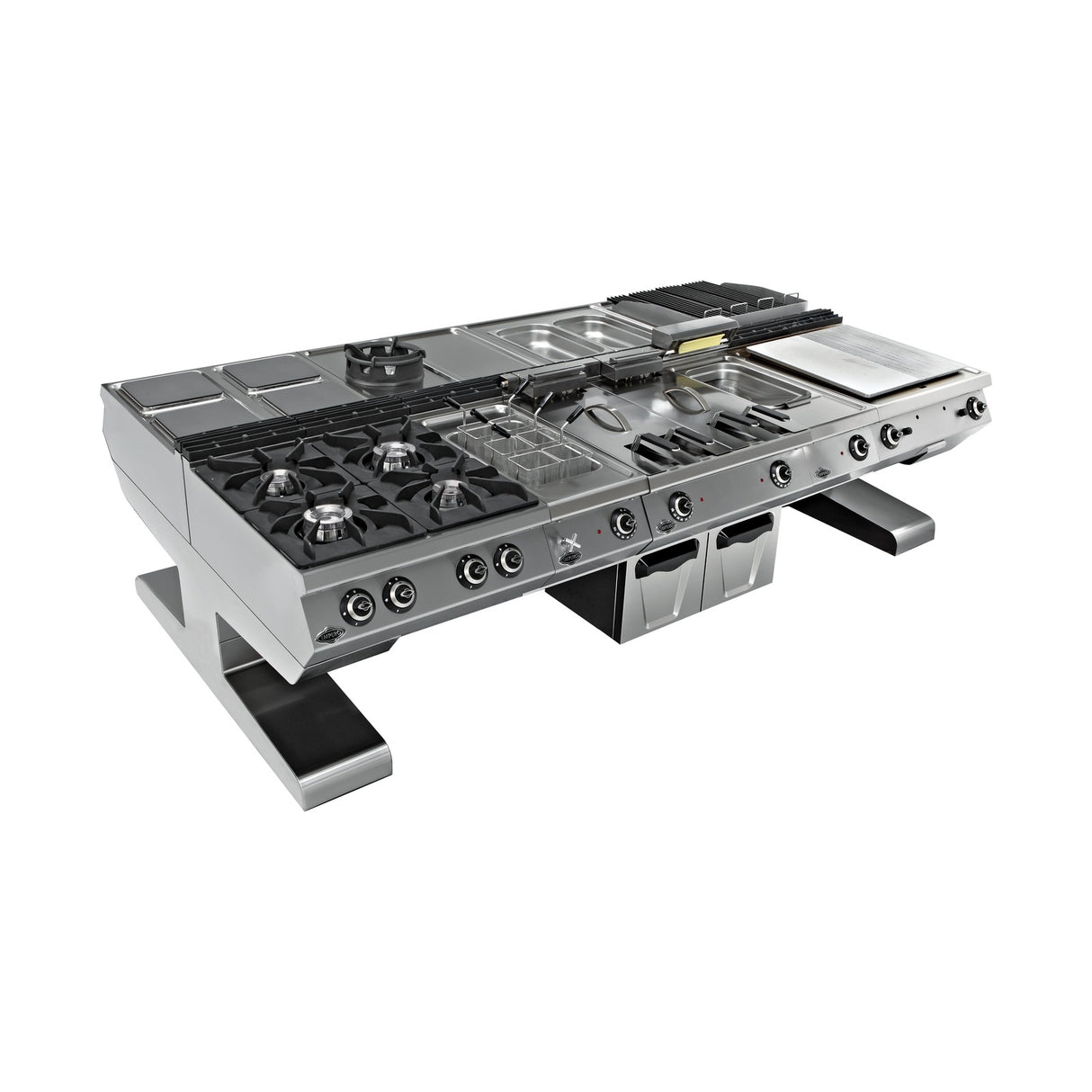 Auslegerlinie Edelstahl, 2400×1370×550 mm, Serie 700 – Produktbild