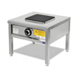 Elektroherd, 4 kW, Kochplatte, 6-stufiger Schalter, 400V, Edelstahl, 600×800×500 mm, Serie 900 – Produktbild