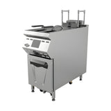 Elektro-Fritteuse, 25 Liter, 21 kW, Ölfiltersystem, Digitaldisplay, Edelstahl, 400×900×850 mm, Serie 900 – Produktbild