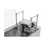 Elektro-Fritteuse, 2x 25 Liter, 42 kW, Ölfiltersystem, Digitaldisplay, Edelstahl, 800×900×850 mm, Serie 900