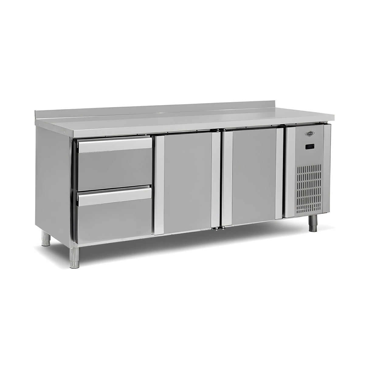 Tiefkühltisch, 4 Türen, 700 L, 2550×700×850 mm, Serie 700 – Produktbild
