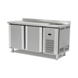 Kühltisch mit Spüle, 3 Türen, 500 L, 2000×700×850 mm – Produktbild