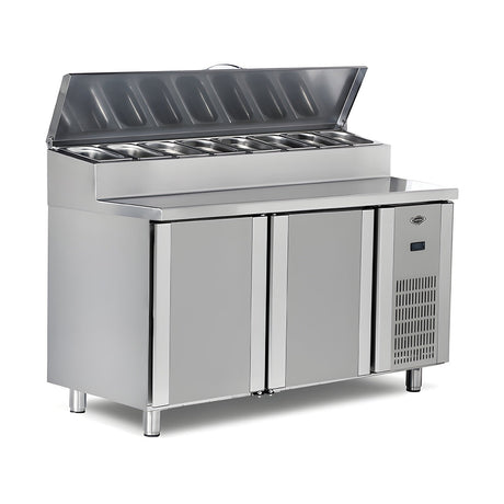 Pizzakühltisch, 3 Türen, 500 L, 2000×700×850 mm, Serie 700 – Produktbild