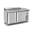 Pizzakühltisch, 3 Türen, 500 L, 2000×700×850 mm – Produktbild