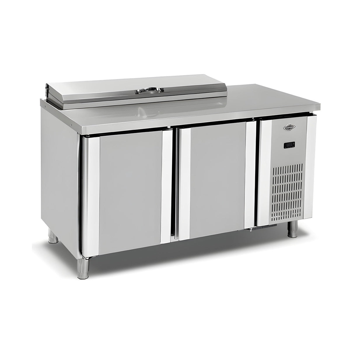 Pizzakühltisch, 3 Türen, 500 L, 2000×700×850 mm – Produktbild