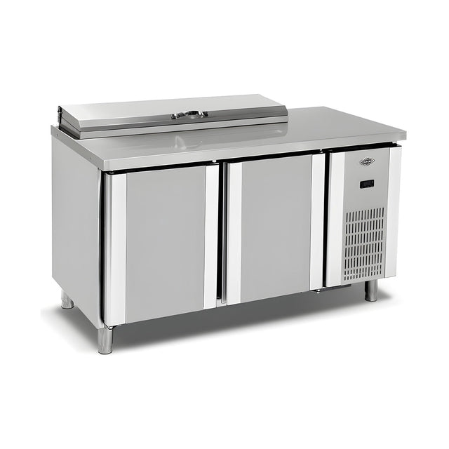 Pizzakühltisch, 3 Türen, 500 L, 2000×700×850 mm – Produktbild