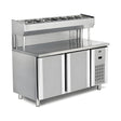 Pizzakühltisch, 2 Türen, 300 L, 1500×800×850 mm, Serie 700 – Produktbild