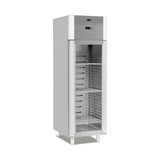 Gastrokühlschrank mit Glastür, 700 l, Umluftkühlung, 700×800×2050 mm, Edelstahl, Serie 700 – Produktbild