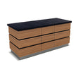 Buffettheke neutral, Granitplatte, Holzdekor, 2200×900×900 mm, Design Kapadokya – Produktbild