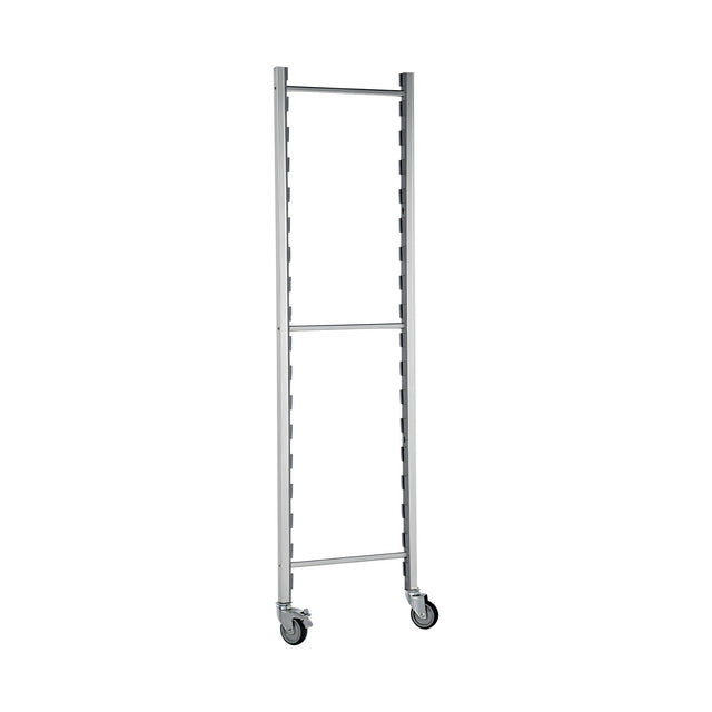 Polypropylen-Regal, Aluminiumfüße, herausnehmbare waschbare Böden, Breite 1800 mm, 250 kg pro Boden – Produktbild