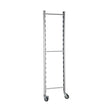 Polypropylen-Regal, Aluminiumfüße, herausnehmbare waschbare Böden, Breite 1800 mm, 250 kg pro Boden – Produktbild