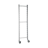 Polypropylen-Regal, Aluminiumfüße, herausnehmbare waschbare Böden, Breite 1800 mm, 250 kg pro Boden – Produktbild