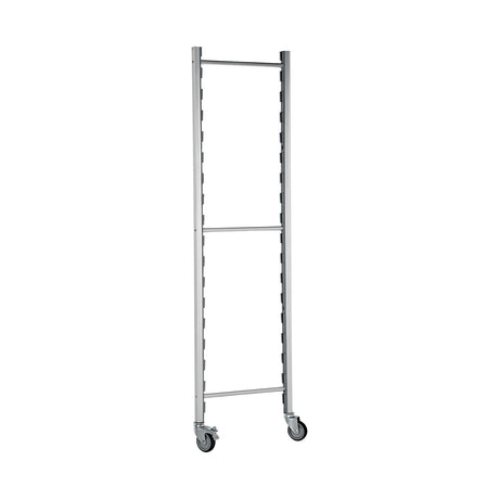 Polypropylen-Regal, Aluminiumfüße, herausnehmbare waschbare Böden, Breite 1800 mm, 250 kg pro Boden – Produktbild