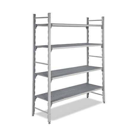 Polypropylen-Regal, Aluminiumfüße, herausnehmbare waschbare Böden, 5275×600×1800 mm – Produktbild
