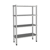 Edelstahlregal, 4 Ablagen, Vollböden, 360×1830×1800 mm, Edelstahl 201, 250 kg/Ablage – Produktbild