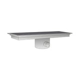 Ablaufboden seitlich, Ø 74 mm, 300×500×150 mm, für Neutralregale, Edelstahl – Produktbild