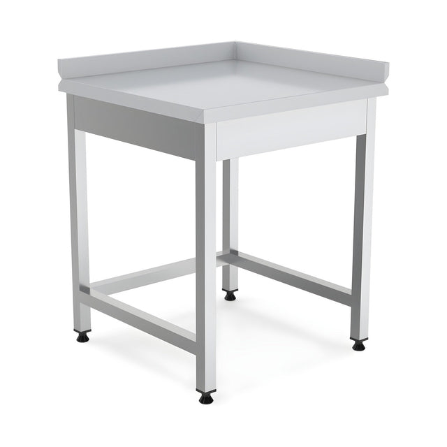 Edelstahl Arbeitsplatte Ecke, 700×700×850 mm, rechts, höhenverstellbar – Produktbild