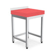 Polyethylen-Arbeitsplatte weiß, 10 cm stark, 600×600×850 mm – Produktbild