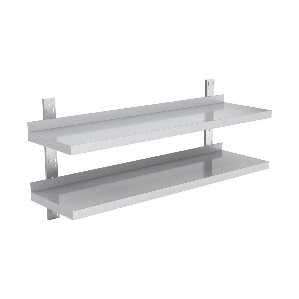 Wandregal, 2 Ebenen, 1400×400 mm, platzsparende Wandablage – Produktbild