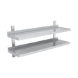 Wandregal, 2 Ebenen, 1800×400 mm, platzsparende Wandablage – Produktbild
