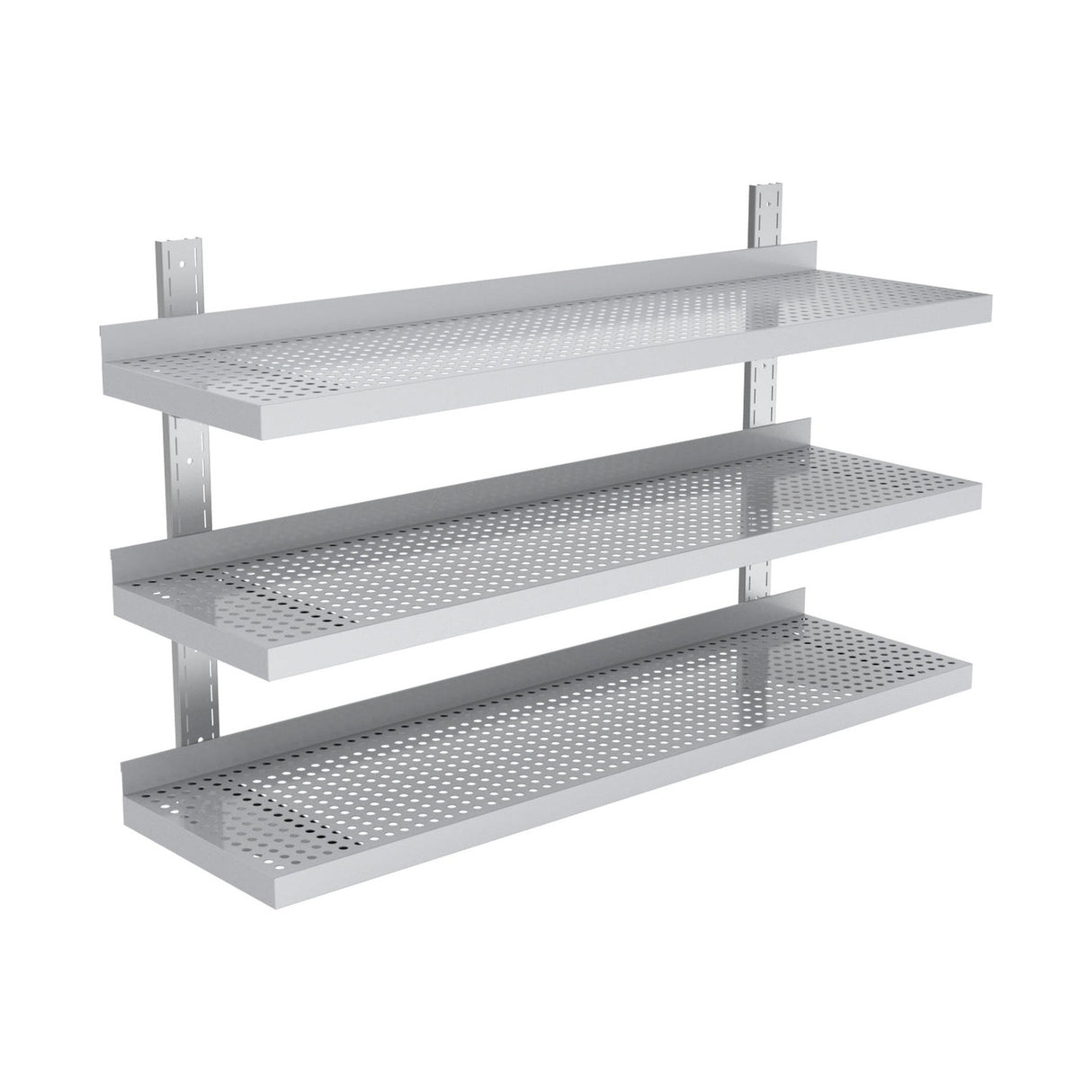 Wandregal, 3 Ebenen, 1400×400 mm, platzsparende Wandablage – Produktbild