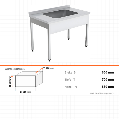 Wandschrank, 1200×700×850 mm, Stauraum zur Wandmontage – Abmessungen