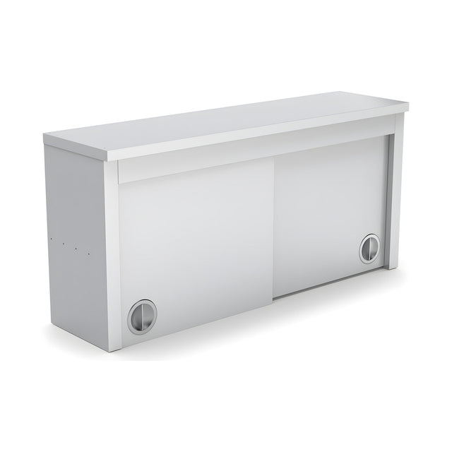 Wandschrank mit Schiebetüren, 1800×300×600 mm, Wandmontage – Produktbild