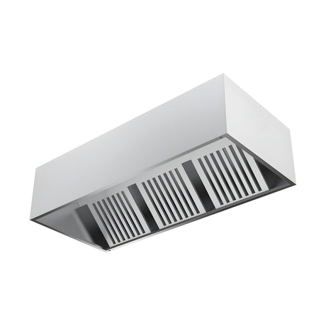 Dunstabzugshaube Wandhaube, Kastenform, 6 Filter, 4000×1100×400 mm, Edelstahl – Produktbild