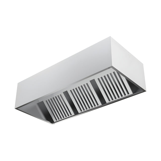 Dunstabzugshaube Wandhaube, Kastenform, 6 Filter, 4000×1100×500 mm, Edelstahl – Produktbild