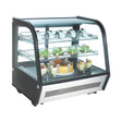 Kühlvitrine, 120 l, Doppelglas, LED-Beleuchtung, 0/+12 °C, 2 Ablagen, 702×568×686 mm – Produktbild