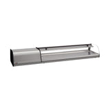 Sushivitrine, 6 GN 1/3, gebogenes Sicherheitsglas, LED-Beleuchtung, -1/+1 °C, 1447×387×240 mm – Produktbild