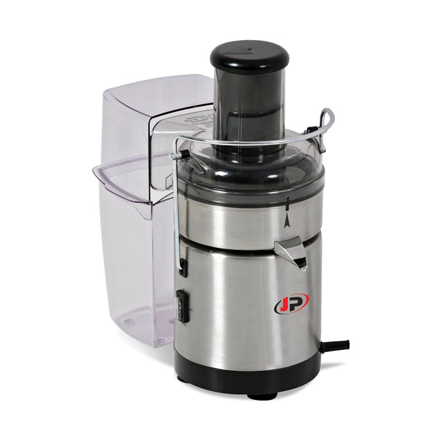 Zitruspresse, Edelstahl, automatische Tresterentfernung, Turbo-Taste, 6300 U/min, 430 W, 205×310×360 mm – Produktbild