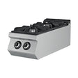 Gasherd, 2 Brenner, 17,48 kW, Gusseisen-Kochfeld, Edelstahl, 400×900×300 mm, Serie 900 – Produktbild